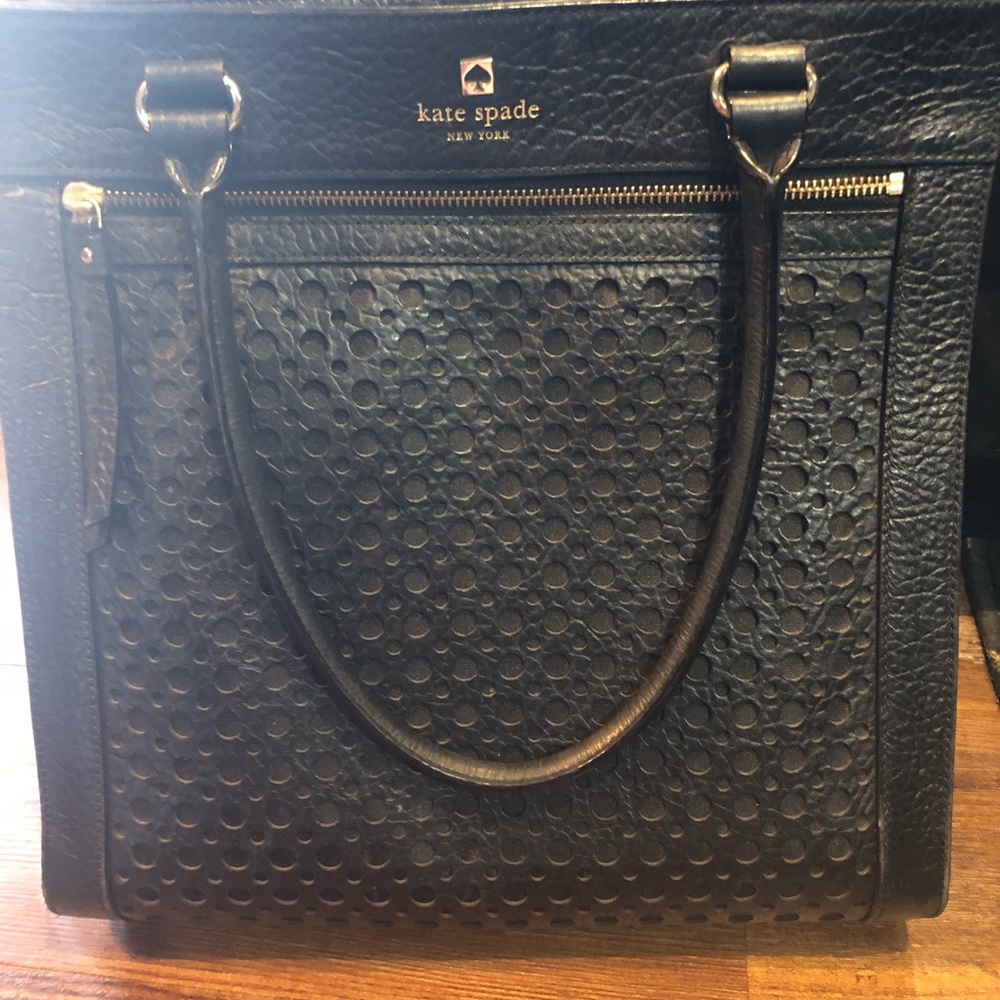 Kate Spade Black Leather Purse (Large)